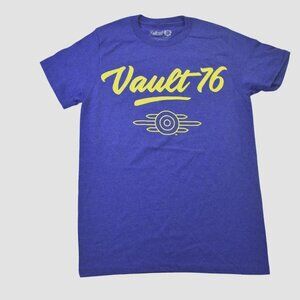 Fallout 76 Mens Vault 76 Gamer Blue Shirt New Small